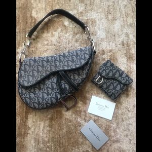 Authentic Christian Dior Saddle Bag & Wallet